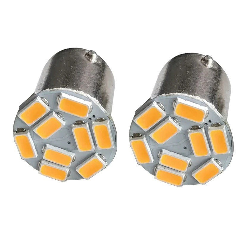 ORANJE - BA15S - LED - 9 SMD - 1156 - 12V ORANJE - BA15S - LED - 9 SMD - 1156 - 12V